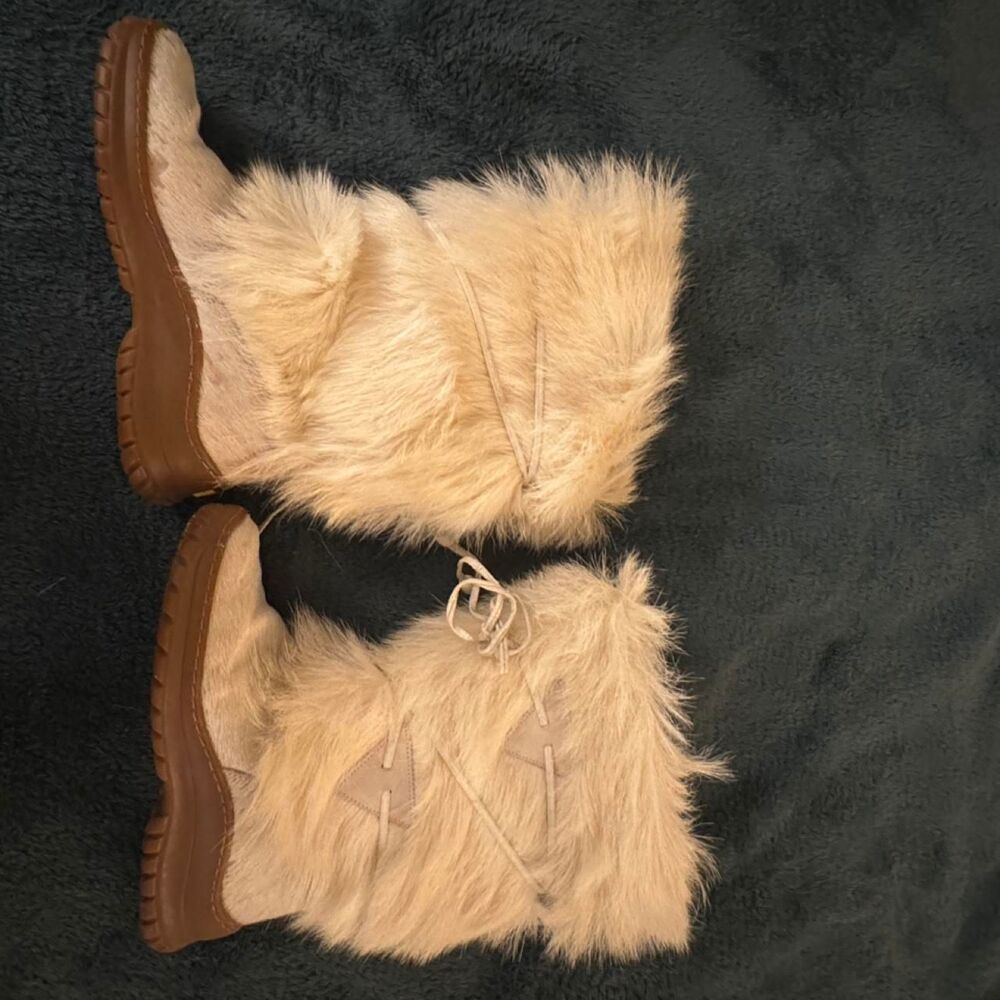 Free-people Women's Cream and Tan Boots